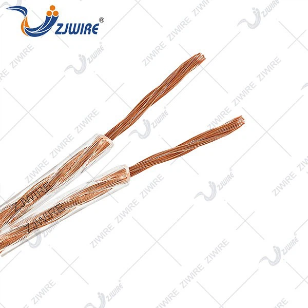 Transparent speaker cable